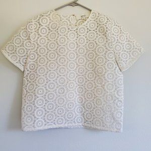 Vanessa Bruno Athe Cotton Silk Lace Blouse EU 36